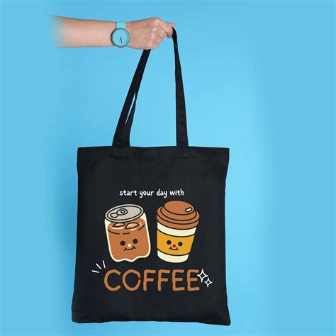 Start Your Day With Coffee Tote Bag Coffee Addict Tote Bag - Etsy