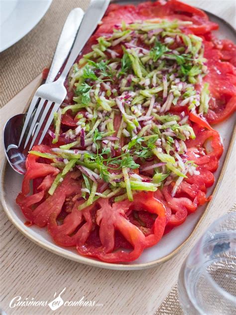 Salade De Tomates Poivrons Et Oignon Rouge Au Cumin Cuisinons En