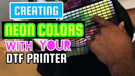 Creating Neon And Highlighter Colors For Dtf Printing Youtube