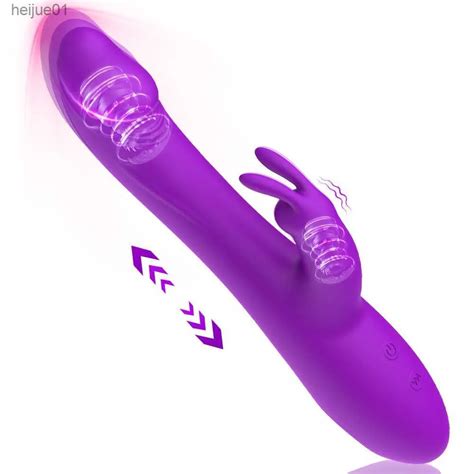 Rabbit Vibrator Clitoral G Spot Stimulator Telescopic Dildo Massager Sex Toy For Women From