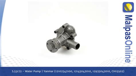 S 53172 Water Pump Yanmar 12102342100 12145042010 12935042010