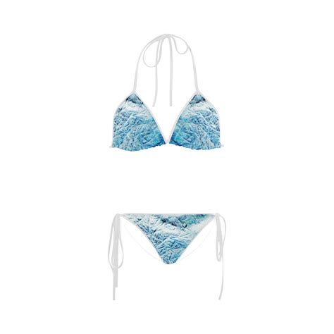 Abstract Blue Custom Bikini Swimsuit ID D216758