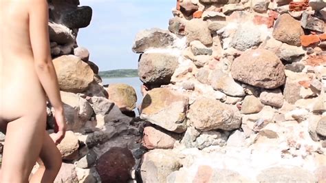 Dagny Shows Her Tiny Tits In Tourism Places