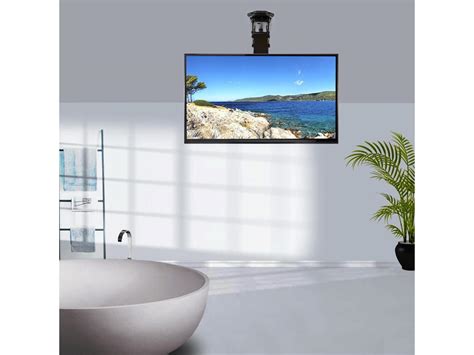 Vivo Electric Motorized Flip Down Pitched Roof Large Ceiling Tv Mount