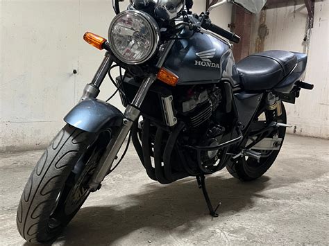 Купить б у Honda CB Super Four карбюратор передач в Екатеринбурге серый naked bike