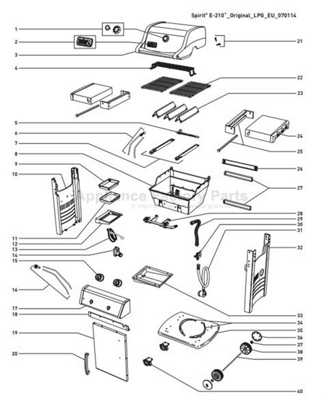 Weber Spirit Grill Parts Diagram