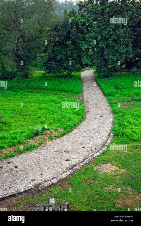 Path In Green Garden Bombay Mumbai Maharashtra India Asia