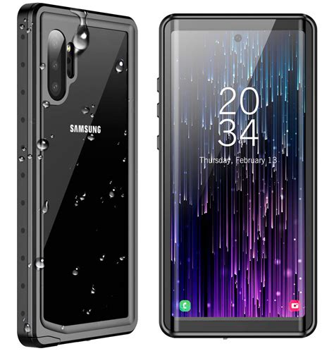 Spidercase Samsung Galaxy Note 10 Plus Waterproof Case Built In Screen Protector Fingerprint