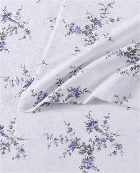 Jessika Purple Cotton Flannel Sheet Set | Cotton flannel, Laura ashley ...