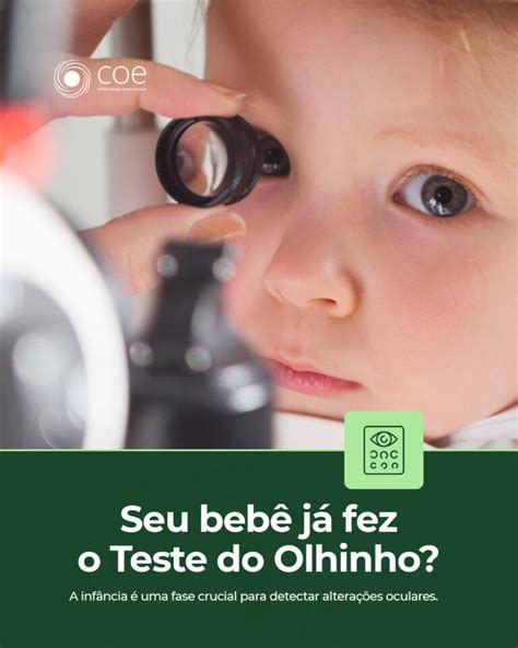 Teste Do Olhinho Até Quantos Meses - Teste do Olhinho: Por que é essencial para a saúde ocular do seu bebê ...