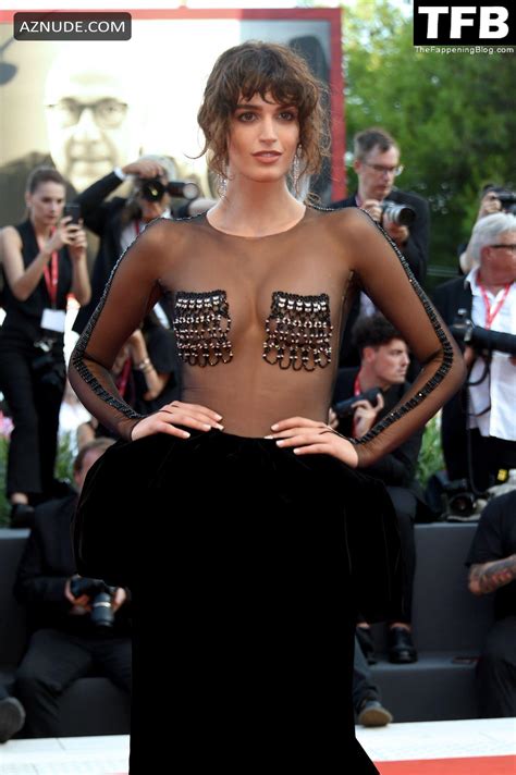 Greta Ferro Sexy Seen Flashing Her Nude Tits At The Venice International Film Festival In Italy