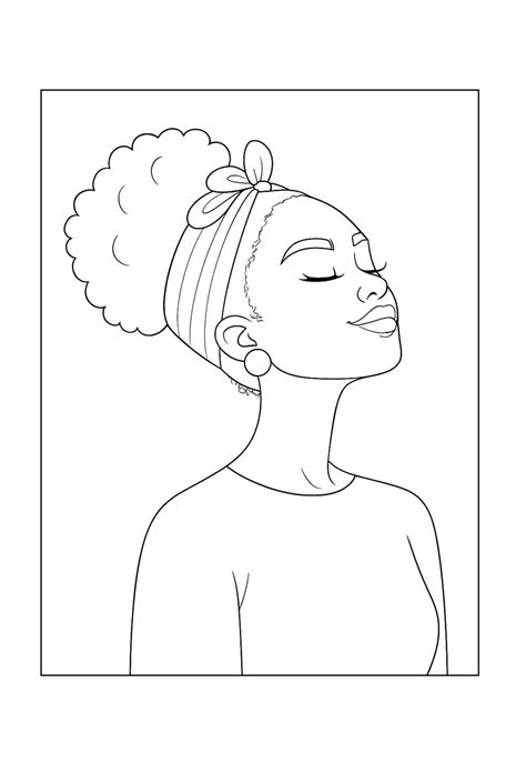Desenhos De Negras Para Desenhar - Desenhos de Mulheres Negras para colorir - Bora Colorir