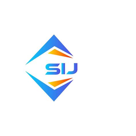 sij abstract technology logo design  white background sij creative