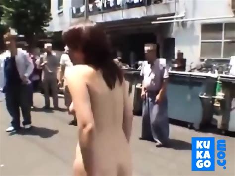 Japanese Girl Strips Naked In Crowded Area