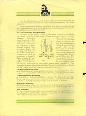 Motor Lit De Baer Zweitakt Motoren Prospekt Ca 1923