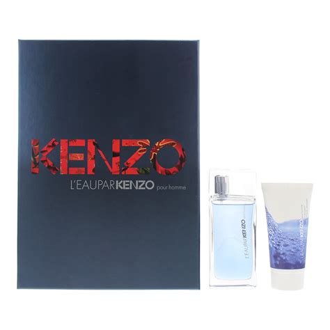 Kenzo L'eau Par Kenzo Pour Homme 2 Piece Gift Set: Eau De Toilette 50ml ...