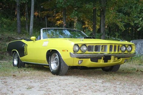 Buy Used Plymouth Cuda Convertible Original Curious Yellow