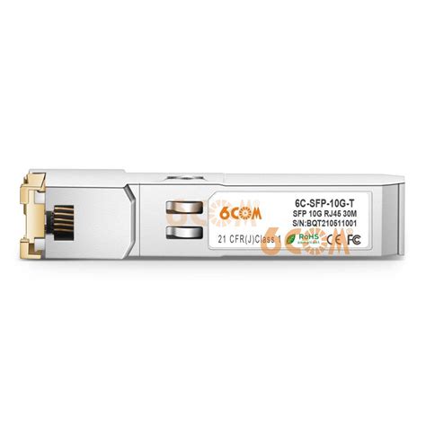Black Box 10GBASE-T RJ45 Copper 30m SFP+ Transceiver Module (10PK) (LFP-BB-10G-T-10PK)