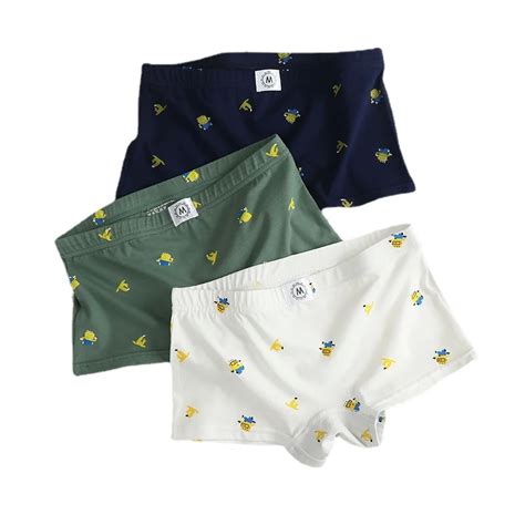 Haleychan Pc Algod O Respir Vel Roupa Interior Feminina Dos Desenhos Animados Lingerie Para As