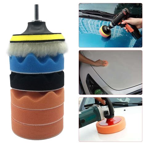 Auto Polijsten Spons Pads Kit Buffing Waxen Foam P Grandado