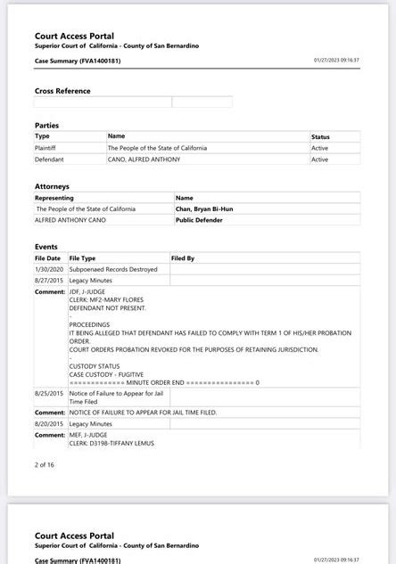 Petition Alfredo Anthony Cano Alias Flyboi Needs To Register As A Sex Offender United