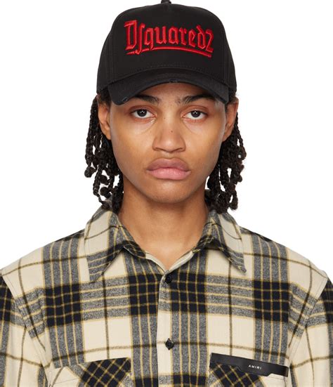 Dsquared2 Black Gothic Cap Ssense Uk