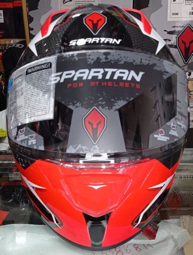 Casco Moto Spartan Stinger Certificado Ece2205 Rojo Brillo Cuotas Sin Interés