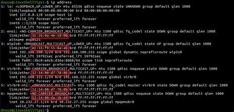How To Find Network Mac Address In Linux System