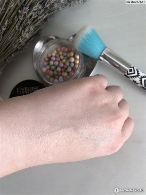 Шариковая пудра Eveline ВЫРАВНИВАЮЩАЯ ЦВЕТ FULL HD CC - «Бюджетный ...