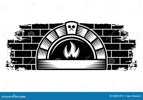 Brick Oven Vector Graphic Object Or Design Element