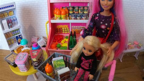 Barbie Doll Supermarket Grocery Shopping Barbie Lebensmittel Einkaufen