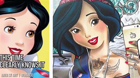 10 Disney Princesses Reimagined As Modern Day Bad Girls Youtube