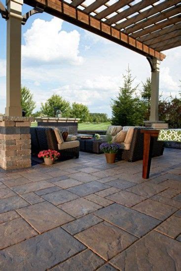 Unilock Patio And Water Feature With Beacon Hill Flagstone And