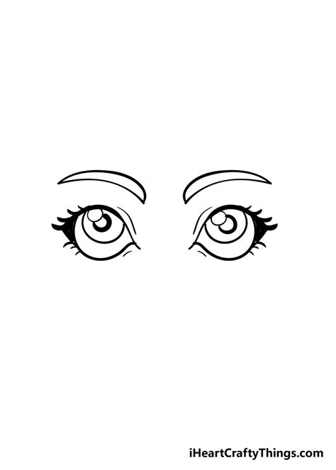 Cartoon Eyes Drawing - How To Draw Cartoon Eyes Step By Step