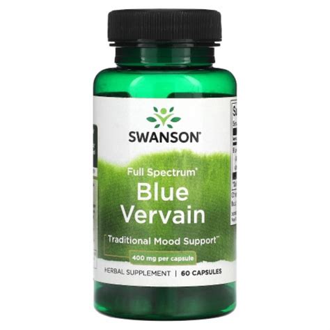 Swanson Full Spectrum Blue Vervain 400 Mg 60 Capsules 60 Count Ralphs