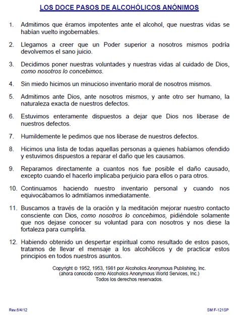 Libro De Alcoholicos Anonimos 12 Pasos Pdf