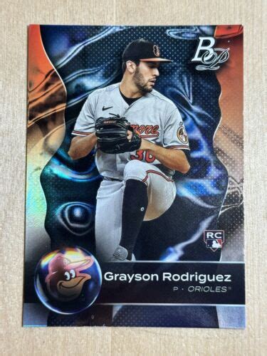 2023 Baltimore Orioles ROOKIE Grayson Rodriguez Topps Bowman Platinum