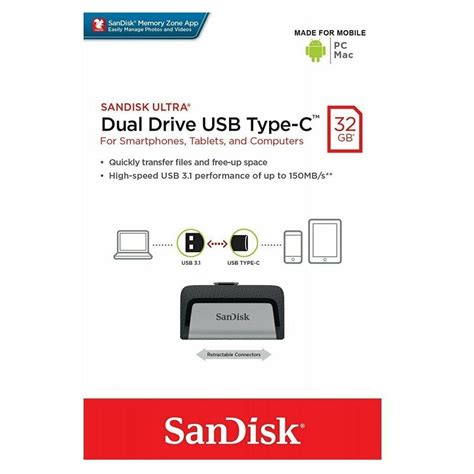 Sandisk Ultra Dual Drive 32gb Usb3 1 Sdddc2 High Prosper Ltd