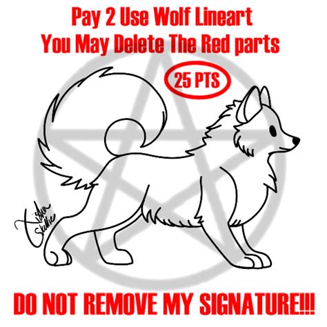 P2u Wolf Lineart By Xishaskullie On Deviantart