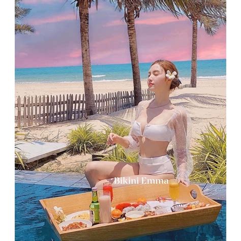 Bikini Pieces With Mesh Sexy Belt Qccc Real Photo Worn By Customer Shopee Singapore