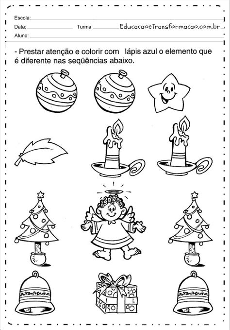 Colorir - Atividades de Natal. – Educação e Transformação