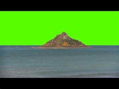 Island In Ocean Sea Green Screen Animation YouTube Greenscreen