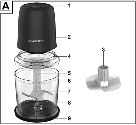 Silvercrest Smz J Mini Chopper Blender Instruction Manual