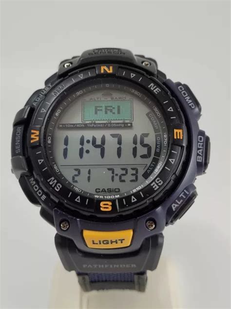 Casio Pathfinder Digital Watch Compass Altimeter Barometer Pag 40