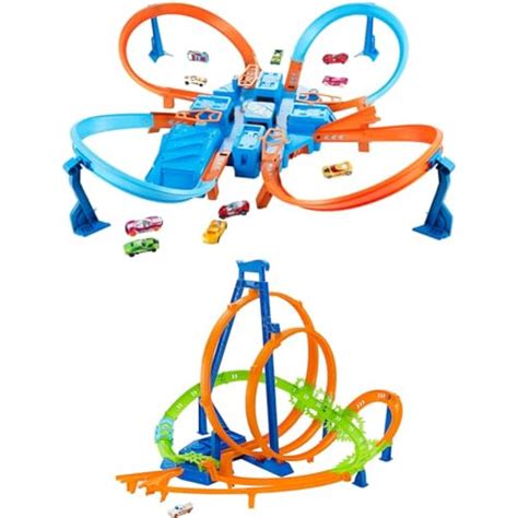 Hot Wheels Criss Cross Crash Track Set With Motorized Booster Want It All