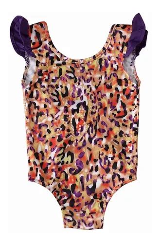 Traje De Baño De Leopardo Impreso En Bikini Para Niñas Meses sin interés