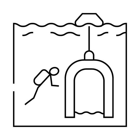 Diving Bell Line Icon Illustration 48352115 Vector Art At Vecteezy