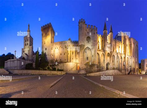 palace   popes avignon france stock photo alamy