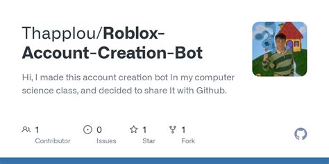 GitHub - Thapplou/Roblox-Account-Creation-Bot: Hi, I made this account ...