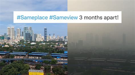 Mumbai Air Pollution Beats Delhis Twitter Fogged Up With Photos And